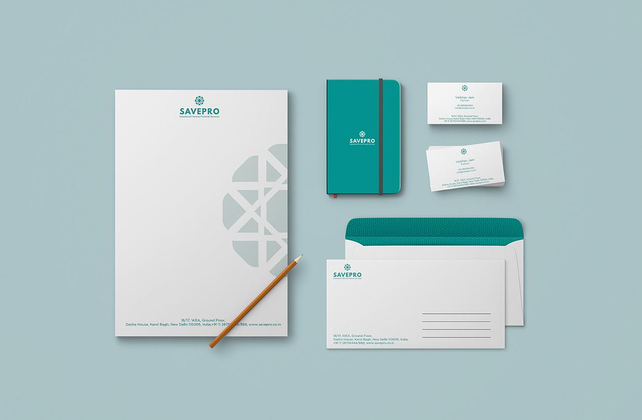 Savepro Stationery Design
